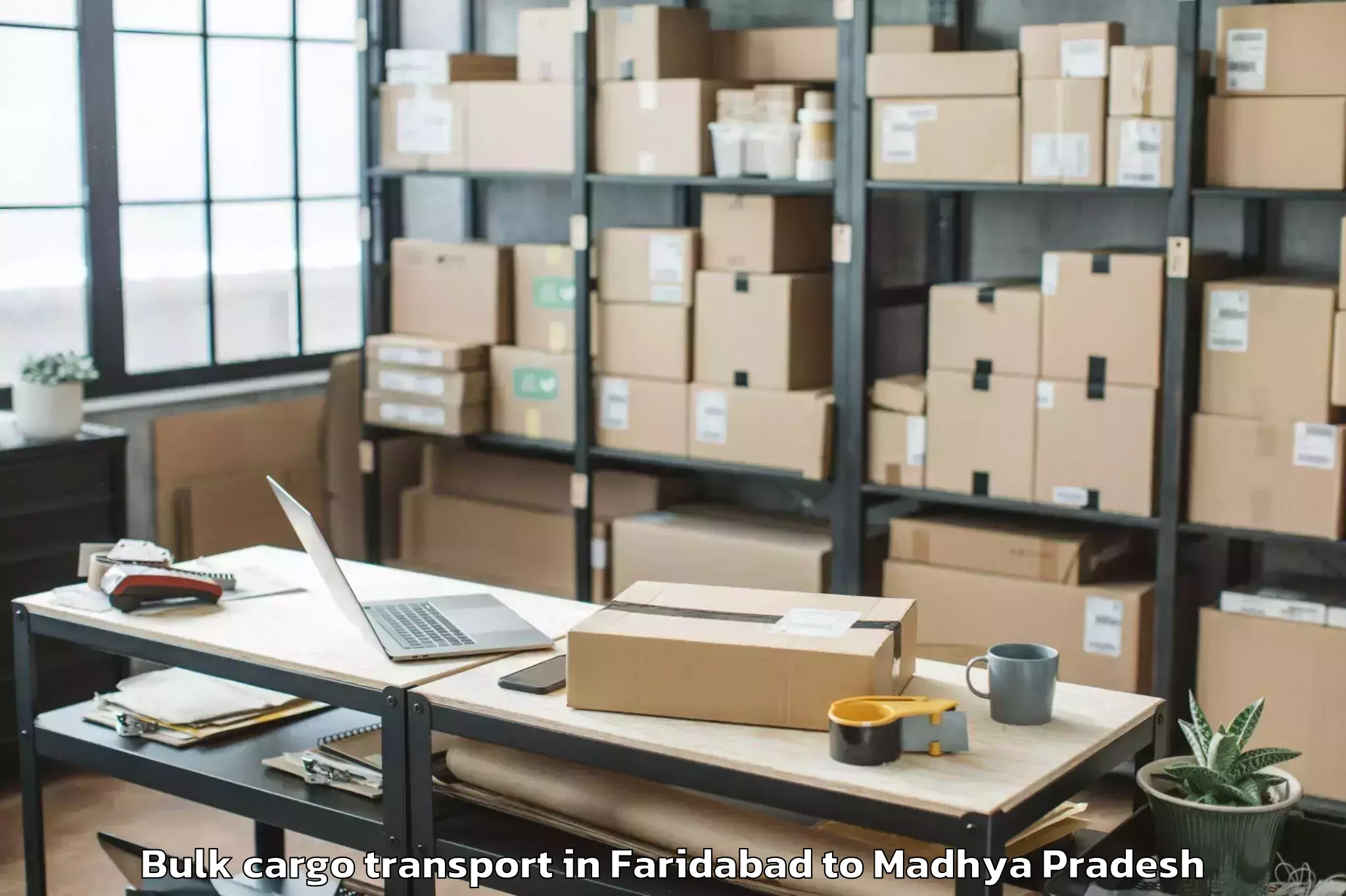 Book Faridabad to Mandleshwar Bulk Cargo Transport Online